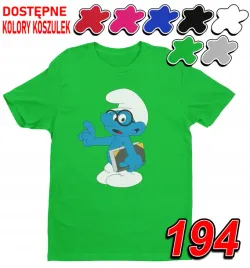 dziecieca-koszulka-t-shirt-z-nadrukiem-duzy-wybor-wazmiak-smerf-m-134-140