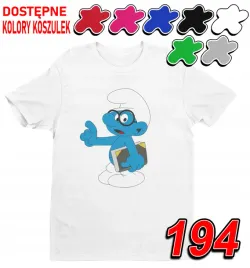dziecieca-koszulka-t-shirt-z-nadrukiem-duzy-wybor-wazmiak-smerf-xl-158-164