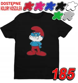 dziecieca-koszulka-t-shirt-z-nadrukiem-duzy-wybor-papa-smerf-xxxs-86-98