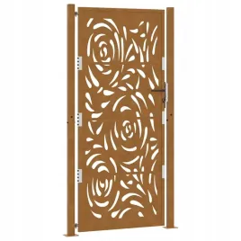 brama-ogrodowa-105x205-cm-stal-nierdzewna-wzor-plomienia