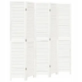 parawan-pokojowy-5-panelowy-bialy-lite-drewno-paulowni