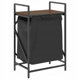 kosz-na-pranie-1-komora-z-polka-brazowy-dab