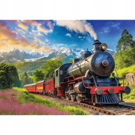 puzzle-1000-ukladanka-krajobraz-gory-alpy-parowoz-pociag-las-12-trefl