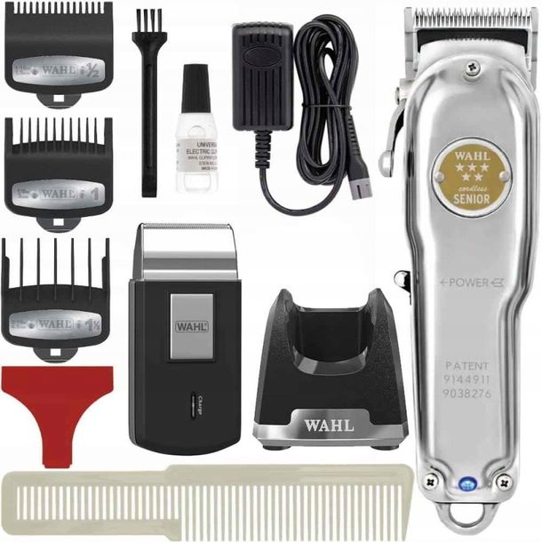 WAHL ZESTAW SENIOR CORDLESS METAL EDITION BEZPRZEWODOWA MASZYNKA + GOLARKA