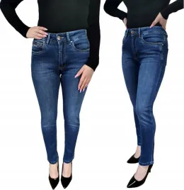 spodnie-damskie-jeans-niebieskie-rurki-klasyczne-m