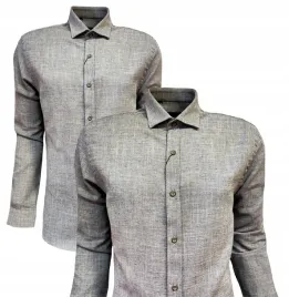 koszula-letnia-casual-slim-kombinowany-rekaw-grey-3xl