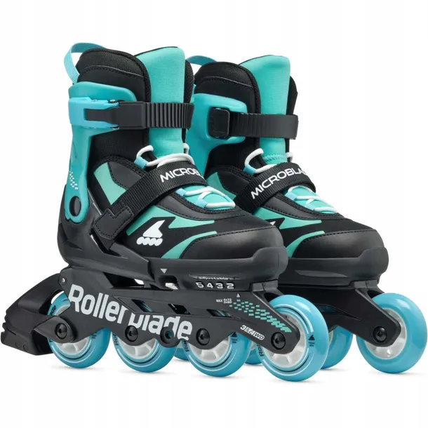 rolki-rollerblade-microblade-black-light-blue-365-405-stan-nowy-kolor-czarny