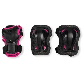zestaw-ochraniaczy-rollerblade-skate-gear-junior-3-pack-black-pink-xs