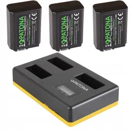 3x-akumulator-patona-np-fw50-premium-ladowarka