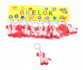rozowy-konik-miekki-brelok-do-kluczy-12szt