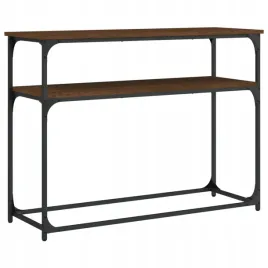 stolik-konsolowy-brazowy-dab-100x355x75-cm