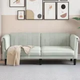 sofa-dwuosobowa-jasnoszara-aksamit-stan-nowy