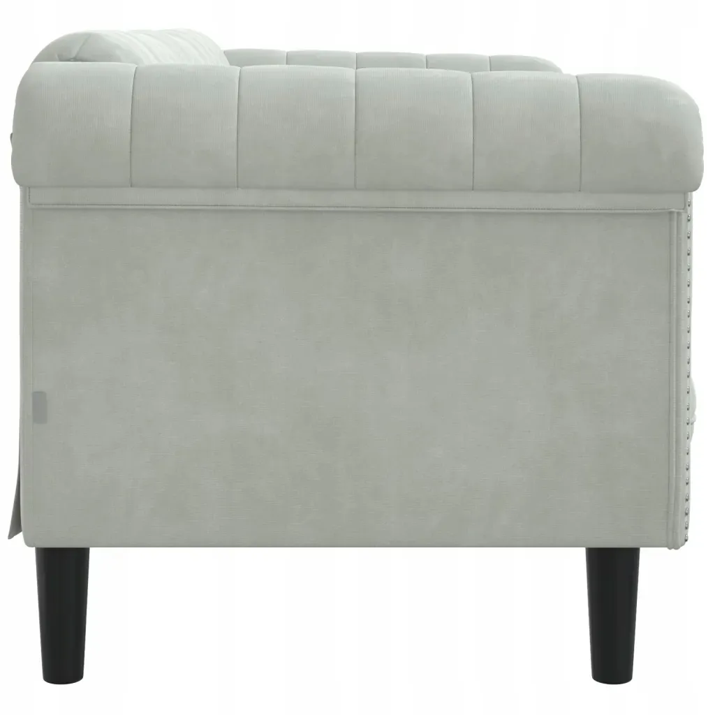 sofa-dwuosobowa-jasnoszara-aksamit-stan-nowy