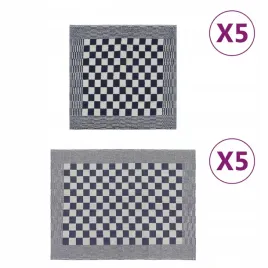 zestaw-10-recznikow-niebiesko-bialy-bawelna