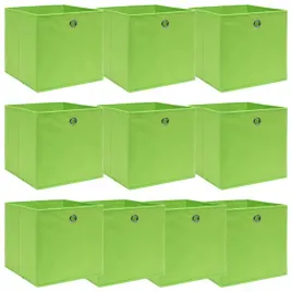 pudelka-10-szt-zielone-32x32x32-cm-tkanina
