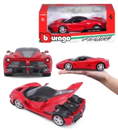 laferrari-1-24-bburago-18-26001-czerwony-wloski-samochod-metalowe-auto
