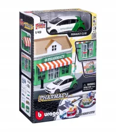 miasto-bburago-apteka-renault-clio-1-43