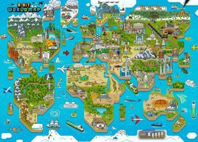 puzzle-1000-8-bit-mapa-swiata