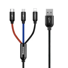 kabel-baseus-three-primary-colors-3w1-usb-a-micro-usb-lightning-usb-c