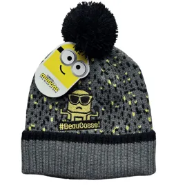 czapka-dziecieca-minions-dla-chlopca-zimowa-z-pomponem