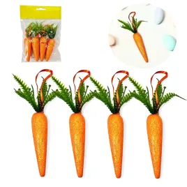 4szt-wielkanocna-zawieszka-marchewka-z-brokatem-ozdoba-14cm-styropianowe