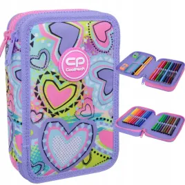 coolpack-jumper-2-piornik-podwojny-z-wyposazeniem-pastel-heart-f066832