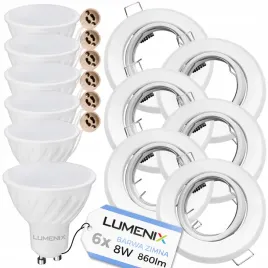 zestaw-6x-oprawa-halogenowa-biala-okragla-zarowka-gu10-led-8w-zimna