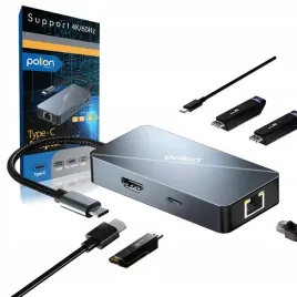 adapter-hub-6w1-polion-usb-c-przejsciowka-usb-3-2-pd-hdmi-4k-lan-1gb
