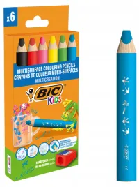 bic-kids-multicreation-kredki-olowkowe-grube-temperowka-6-kolorow
