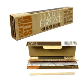 bletki-dark-horse-brown-ks-slim-34x-bibulki-filtry-do-skrecania-papierosow
