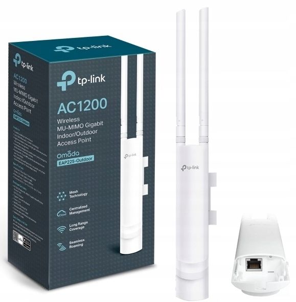 ﻿Punkt dostępowy WiFi Access Point TP-Link EAP225-Outdoor Omada Zewnętrzny