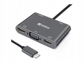 stacja-dokujaca-sandberg-usb-c-dock-2xhdmi-1xvga-usb-pd