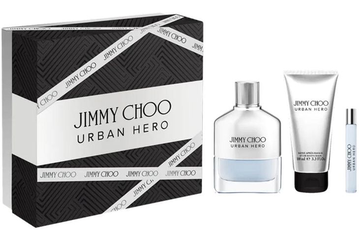 Jimmy Choo URBAN HERO 100 ml EDT +7.5 ml EDT + 100 ml balsam po goleniu