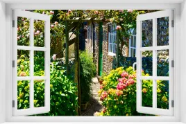 tapeta-samoprzylepna-efekt-okno-3d-krajobraz-natura-kwitnacy-ogrod-kr-116