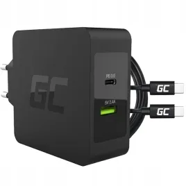 green-cell-szybka-ladowarka-sieciowa-usb-c-usb-45w-pd-kabel-200-cm-usb-c