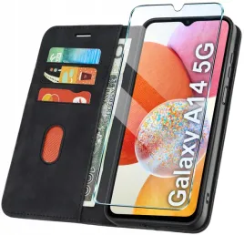 etui-z-klapka-do-samsung-a14-5g-zamykane-magnetyczne-kabura-szklo
