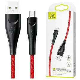 usams-kabel-pleciony-u41-micro-usb-3m-2a-do-smartfonow-szybkie-ladowanie-3m
