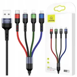 usams-kabel-pleciony-4w1-do-do-lightning-microusb-usb-c-0-35m-ladowanie