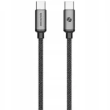 spacecase-kabel-usb-c-do-usb-c-1m-60w-typ-c-ladowarka-do-telefonow-kolor-czarny