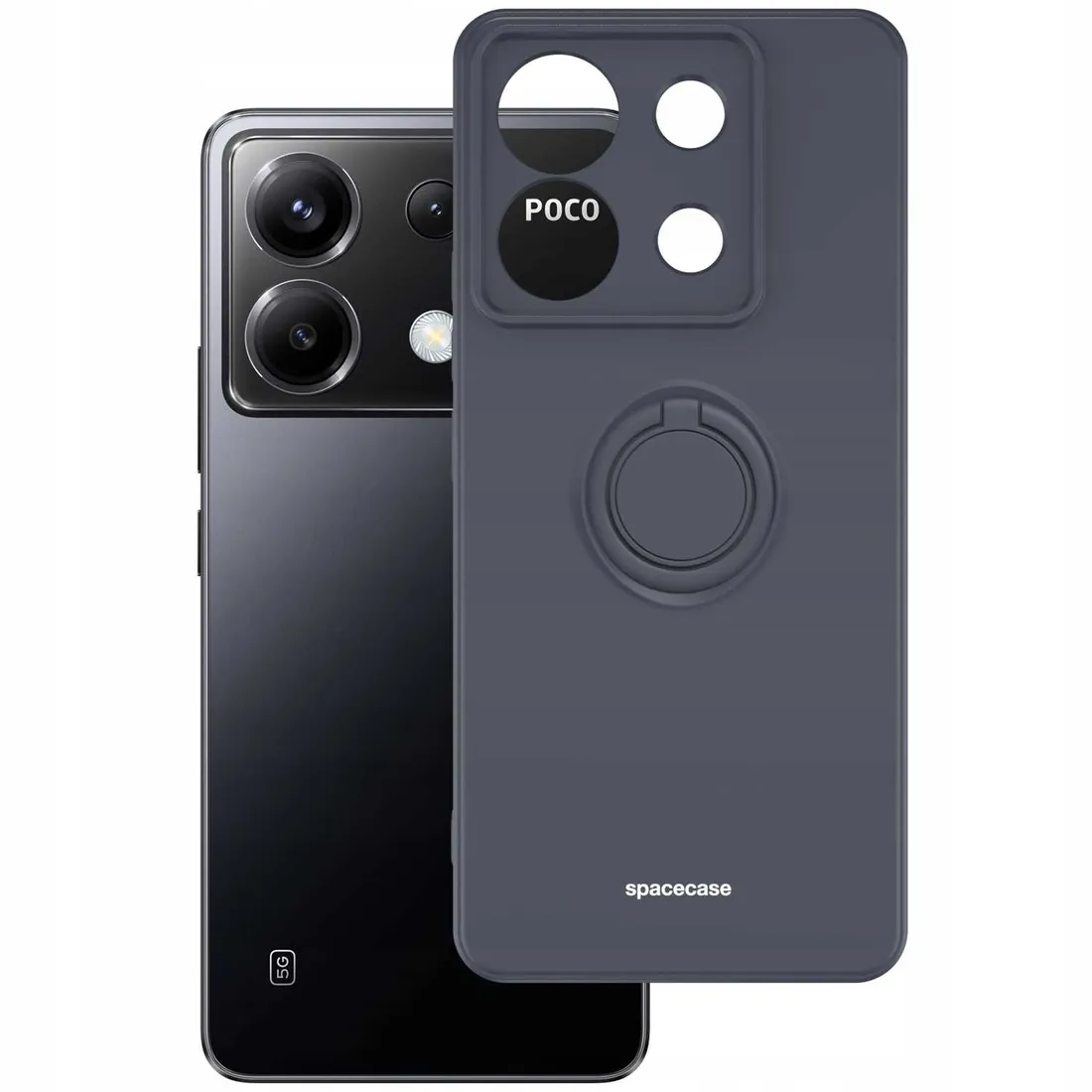 spacecase-etui-silikonowe-ring-do-poco-x6-rm-note-13-pro-5g-czarne