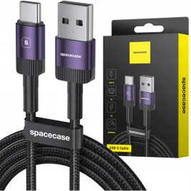 spacecase-kabel-usb-c-typ-c-1m-3a-purpurowy-do-ladowania-i-transferu