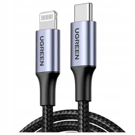 ugreen-kabel-do-lightning-usb-c-2-0-mfi-1m-szary-do-iphone-ipad