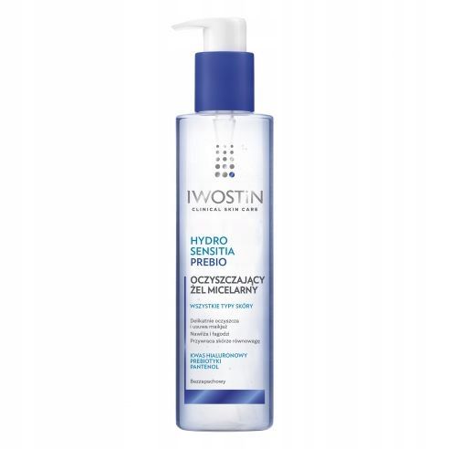 ﻿Iwostin Hydro Sensitia Prebio, oczyszczający żel micelarny, 200ml-Zdjęcie-0