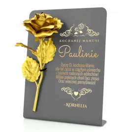 zlota-roza-prezent-na-dzien-mamy-z-nadrukiem