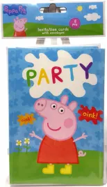 zaproszenia-urodzinowe-z-kopertami-swinka-peppa