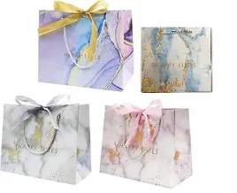 8x-papierowe-torby-prezentowe-z-uchwytem-i-wstazka-styl-marmur-25x20x12cm