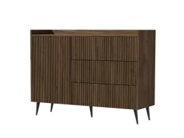 komoda-ademo-4-szerokosc-126-cm-orzech-ryflowany-front-drzwi-3-szuflady-now