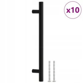 uchwyty-do-szafek-10-szt-czarne-160-mm-stal-nierdzewna