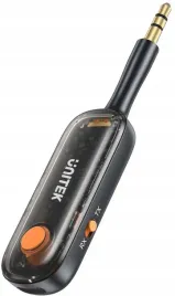 unitek-2w1-adapter-bluetooth-5-3-nadajnik-odbiornik-audio-zasieg-10m-czarny