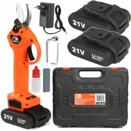 akumulatorowy-sekator-do-galezi-nozyce-elektryczne-2x2ah-21v